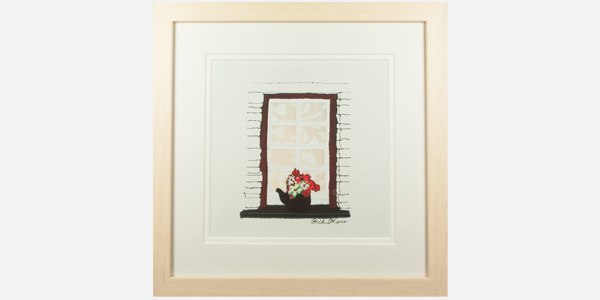 Cottage Window Greeting Card Featured Image