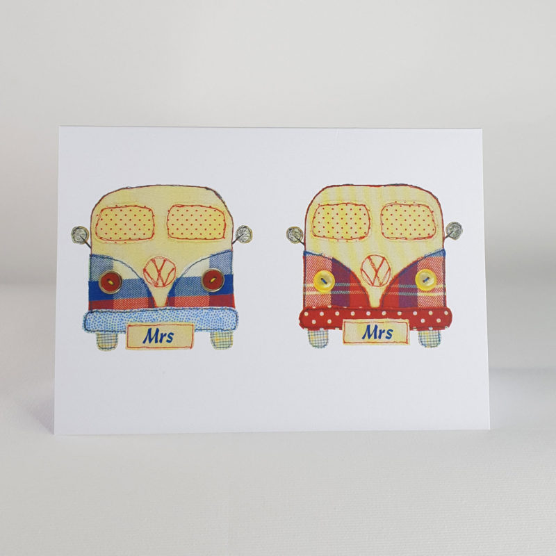 Mrs & Mrs Greeting Card Featured Image