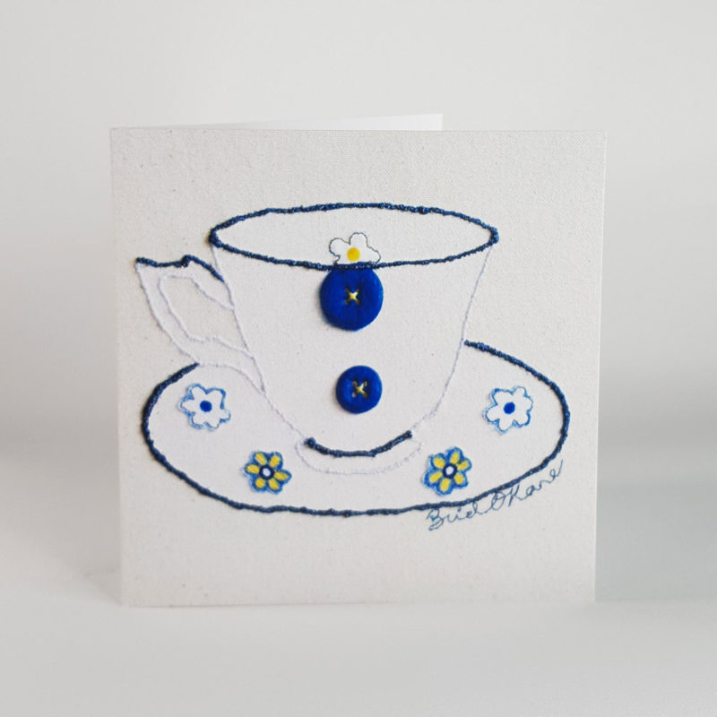 Cup and Saucer Greeting Card Featured Image