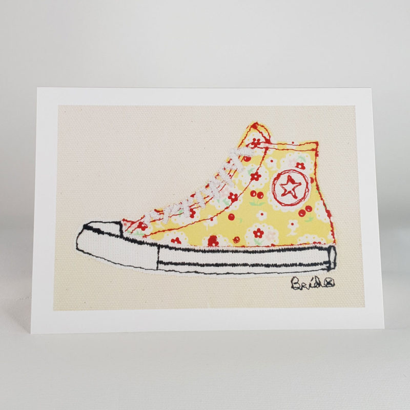 Yellow Hi Top Greeting Card Featured Image
