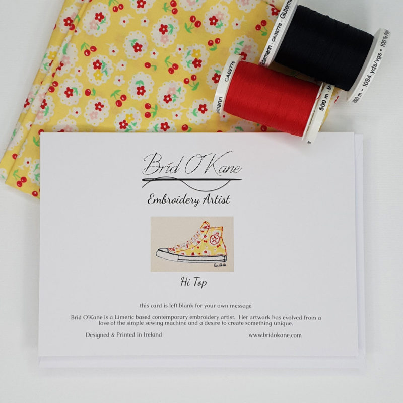 Yellow Hi Top Greeting Card Image 3