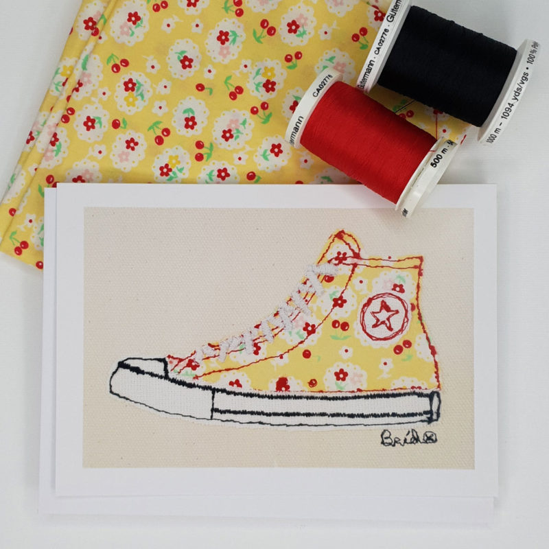 Yellow Hi Top Greeting Card Image 2
