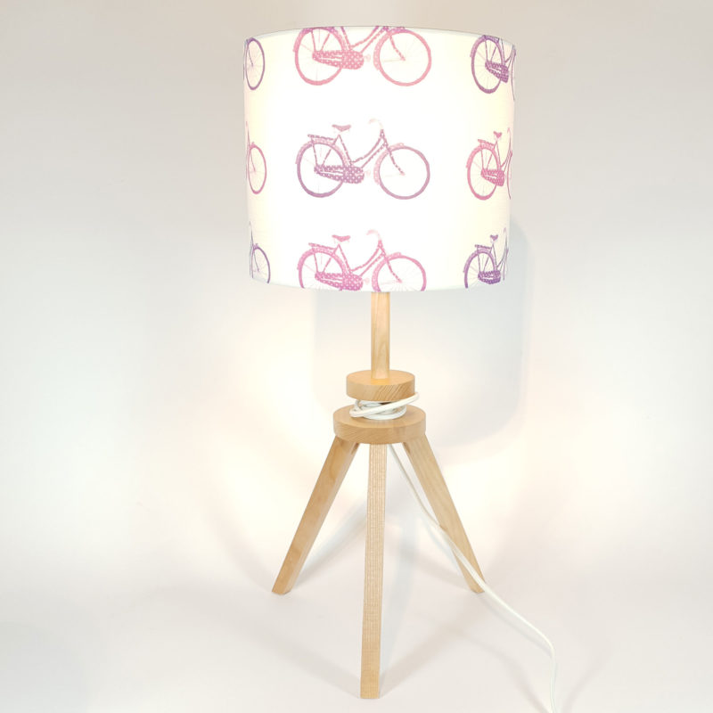 Lampshade Pink & Purple bikes Image 3