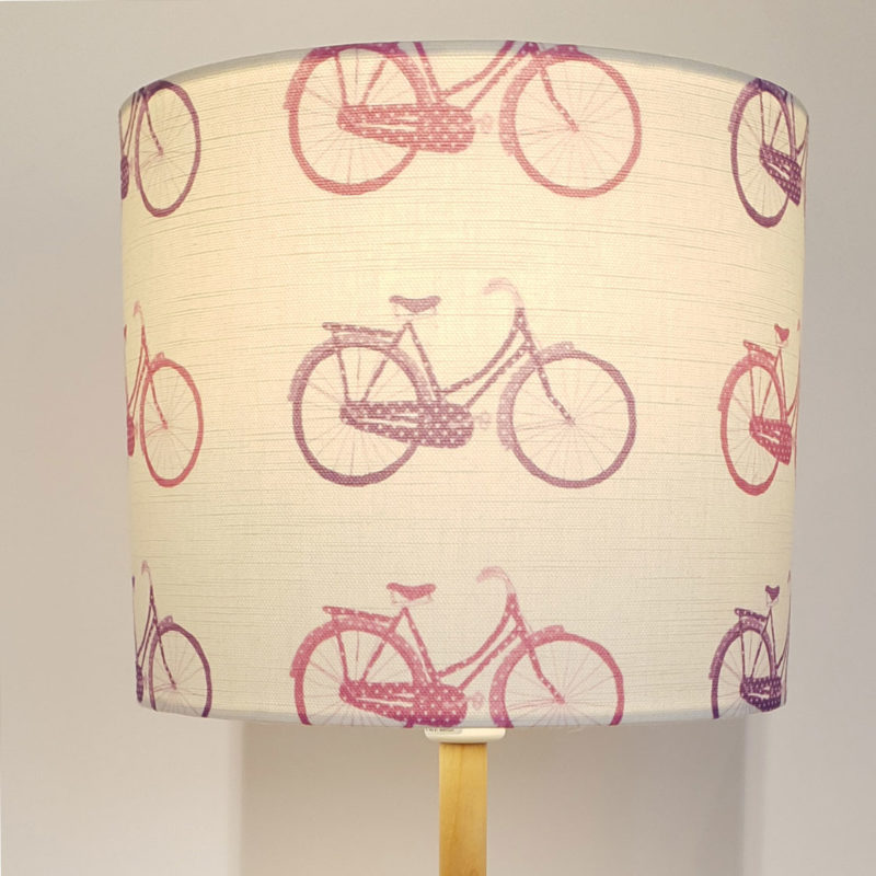 Lampshade Pink & Purple bikes Image 4
