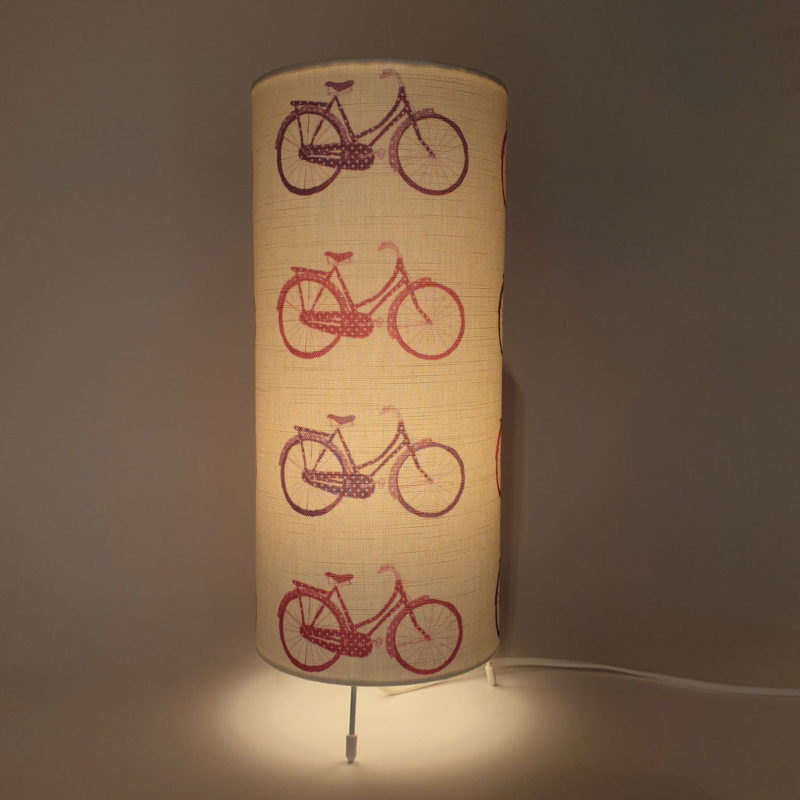 Table Lamp Pink & Purple bikes Image 3