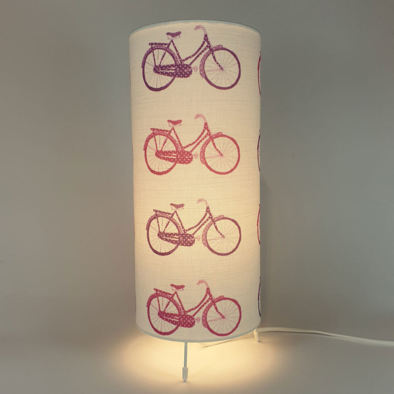 Table Lamp Pink & Purple bikes Image 2