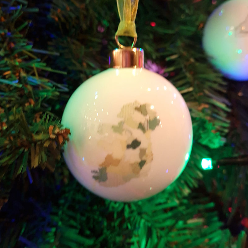 Map of Ireland Bauble Featured Image