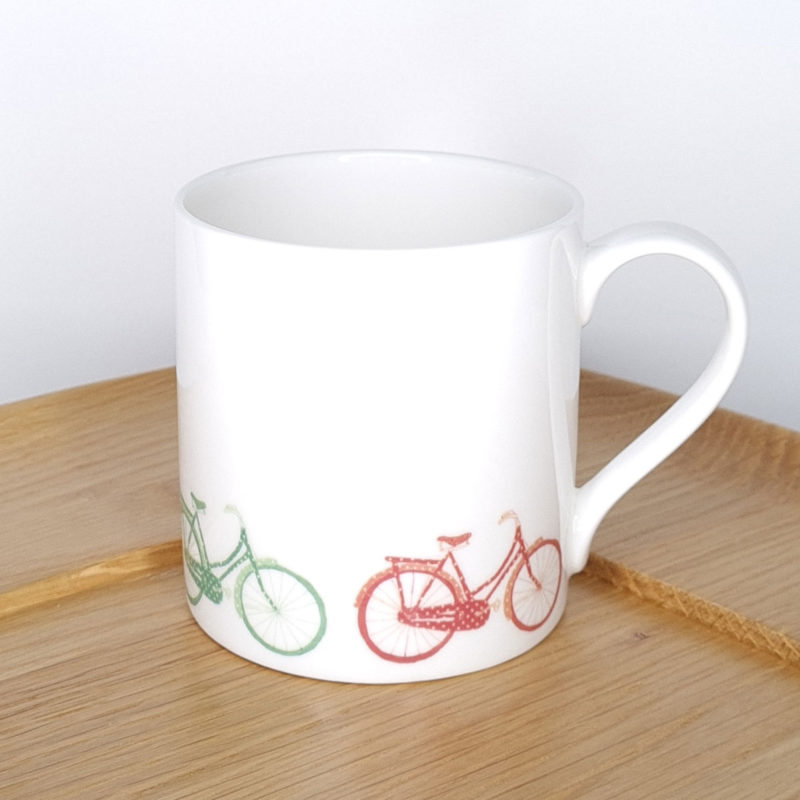 Green & Orange Bikes Mug Featured Image