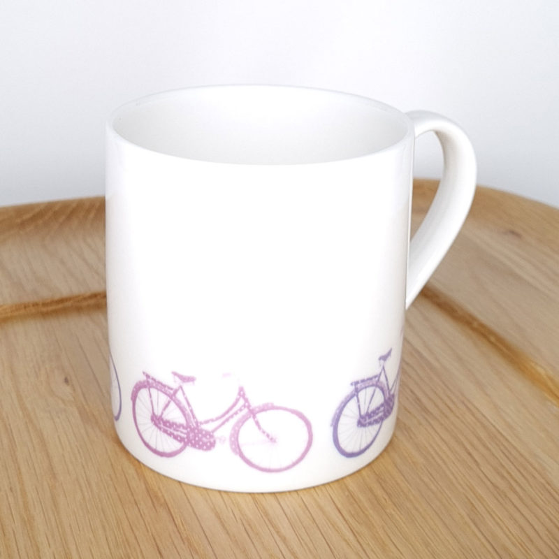 Pink & Purple Bikes Mug Featured Image