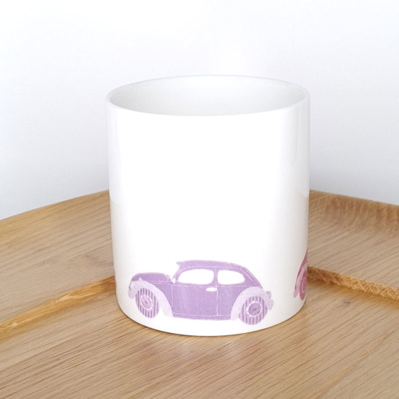 Pink & Purple Cars Mug Image 4