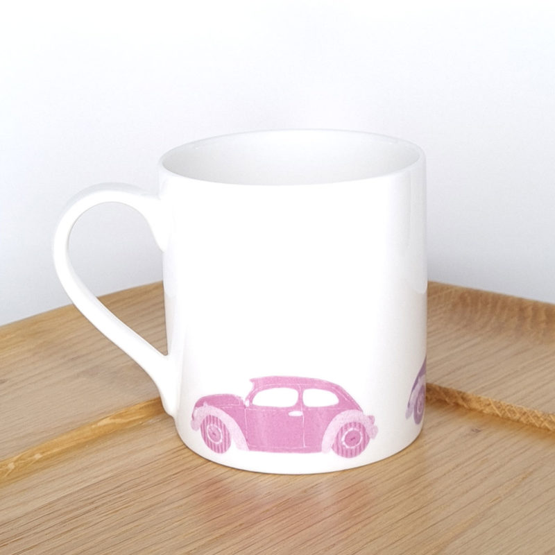 Pink & Purple Cars Mug Image 2
