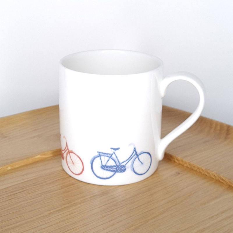 Red & Blue Bikes Mug Featured Image