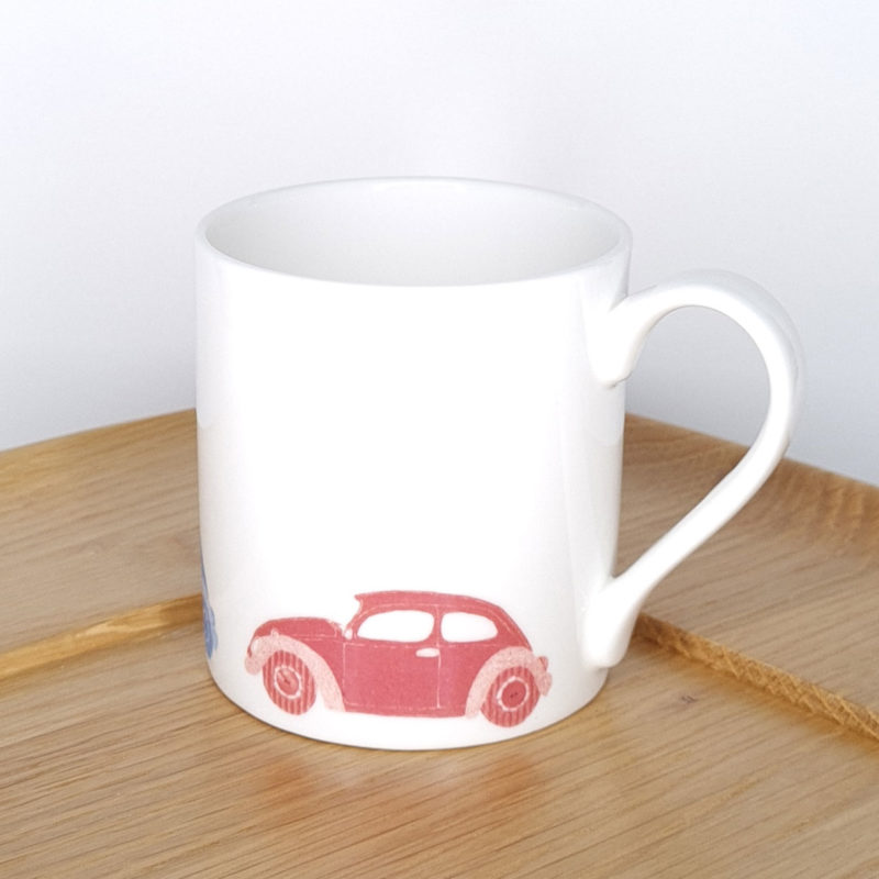 Red & Blue Cars Mug Image 2