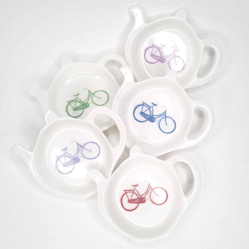 Blue Bike Teabag Tidy / Spoon Rest Image 2